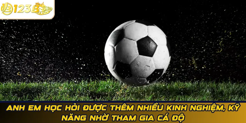 Anh em học hỏi được thêm nhiều kinh nghiệm, kỹ năng nhờ tham gia cá độ