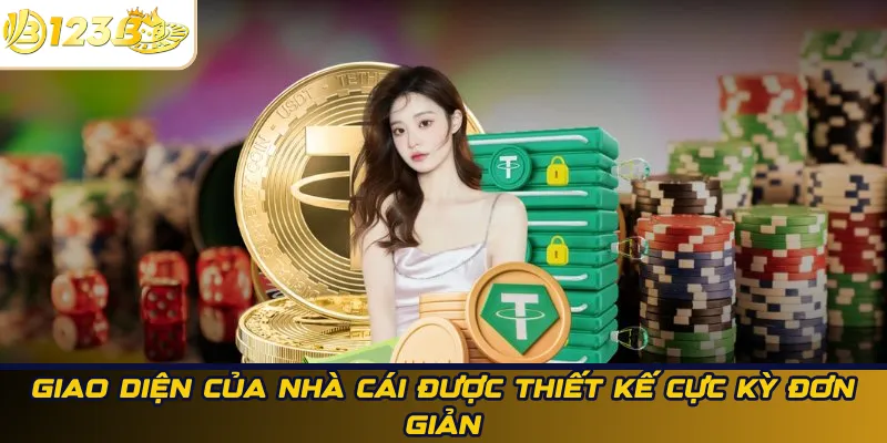 Giao diện 123B thiết kế đơn giản