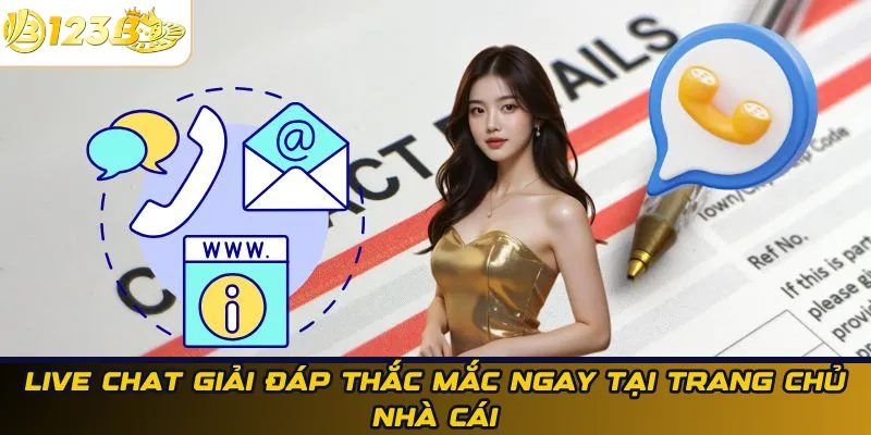 Live chat giải đáp thắc mắc ngay tại trang chủ nhà cái