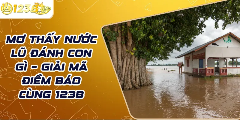 Mơ thấy nước lũ đánh con gì – Giải mã điềm báo cùng 123b