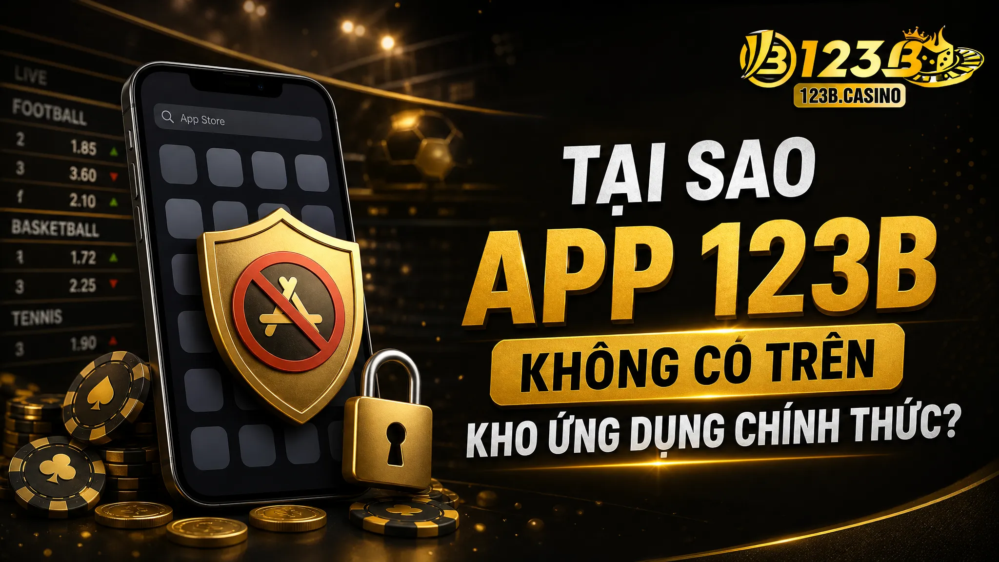Tại Sao App 123B Không Có Trên Kho Ứng Dụng Chính Thức?